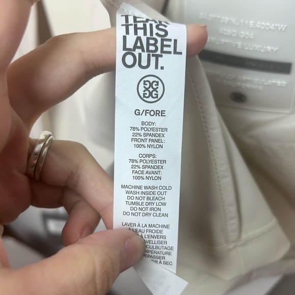 G/FORE Men’s Golf Performer Nylon Full Zip Vest‎ sz XL - Picture 6 of 8